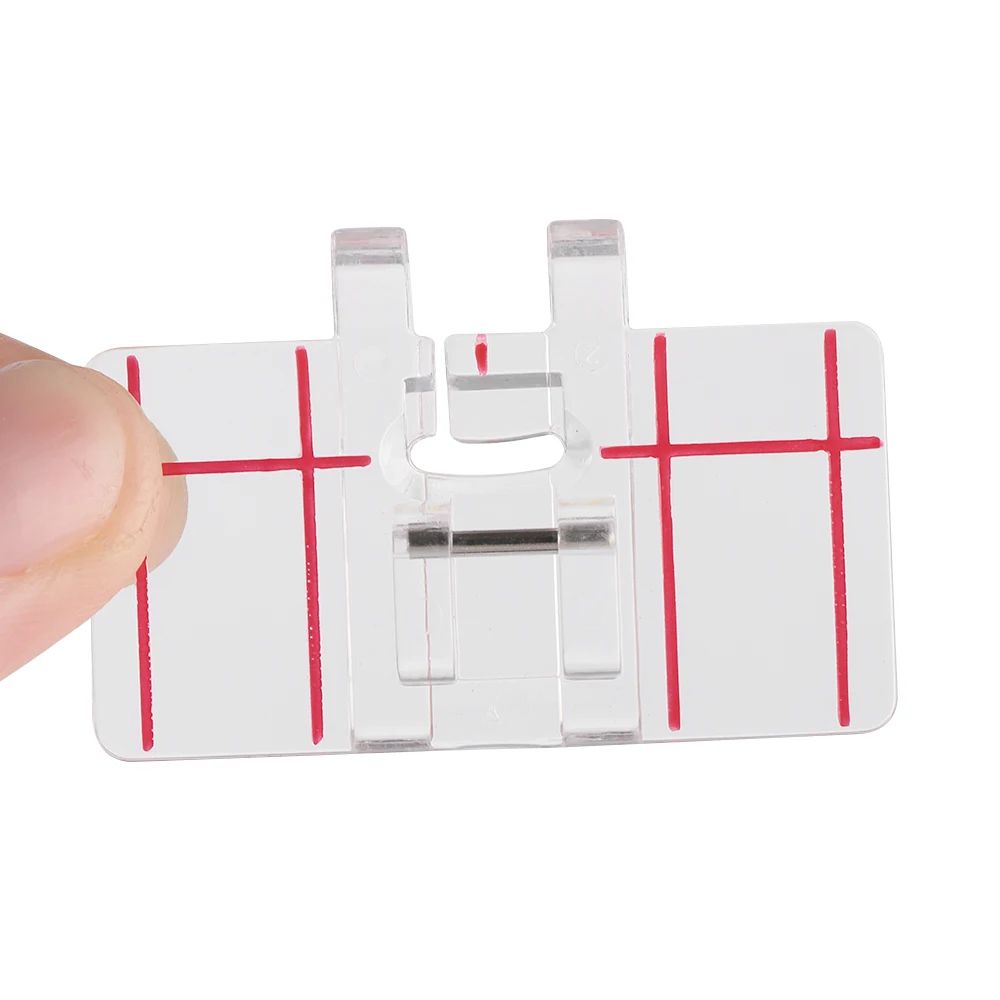 Clear Parallel Stitch Stitcher Foot Presser Tool for Domestic Sewing Machine