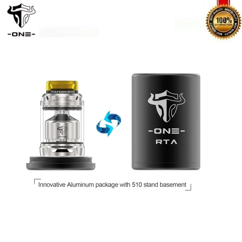 Оригинальный ThunderHead Creations Tauren One RTA Vape Tank 24 мм 2 мл/4 5 мл распылитель с одной катушкой