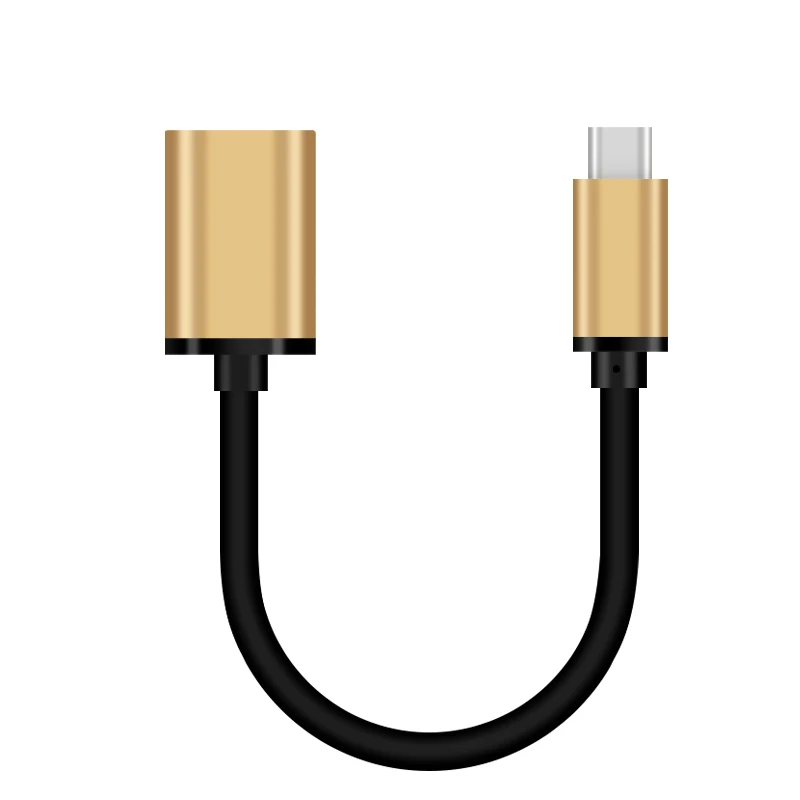 OTG алюминиевый USB-C кабель адаптер Тип C к USB 3,0 A Женский OTG USB C адаптер для samsung Xiaomi MacBook подключение USB диск