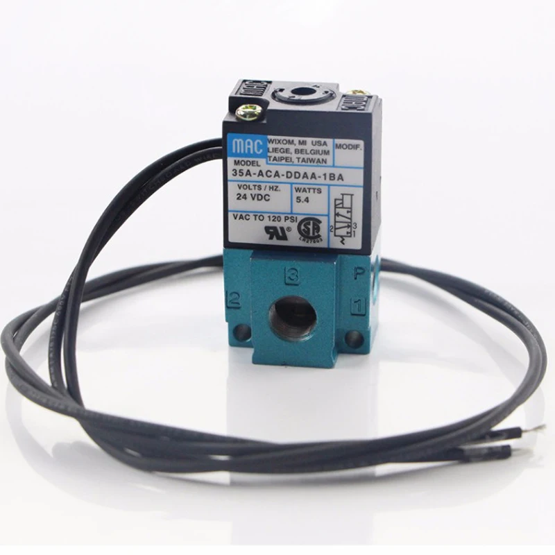 Высокочастотный электромагнитный клапан 10 шт. 1/8 дюйма DC24V 5 4 Вт Mac 35A ACA DDAA 1BA для