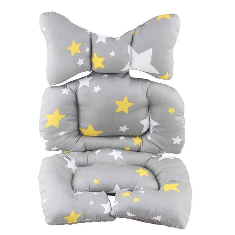 Хлопковая подушка для поддержки головы ребенка, утолщенная дышащая подушка для сиденья автомобиля, подушка с поддержкой шеи для малыша