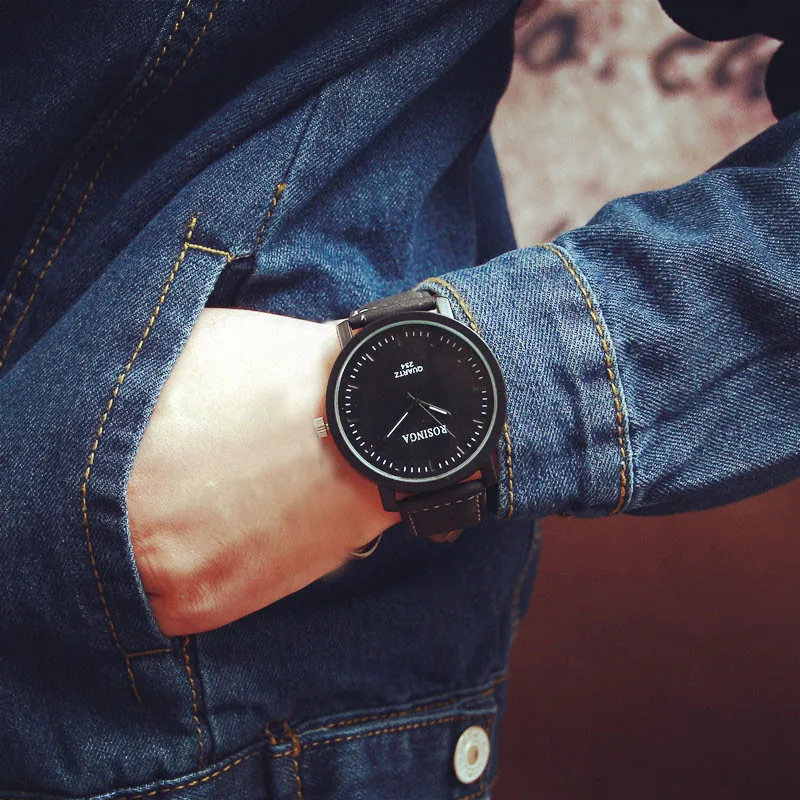 

Fashion Ladies Watches Retro Design Belt Men Women Lover's Leather Alloy Quartz Watch Black Casual Women's Watch Masculino 328