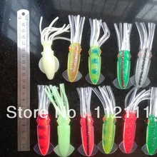 20 шт. 12 см рыболовные приманки, осьминог приманка, блесен, много цветов смешанных