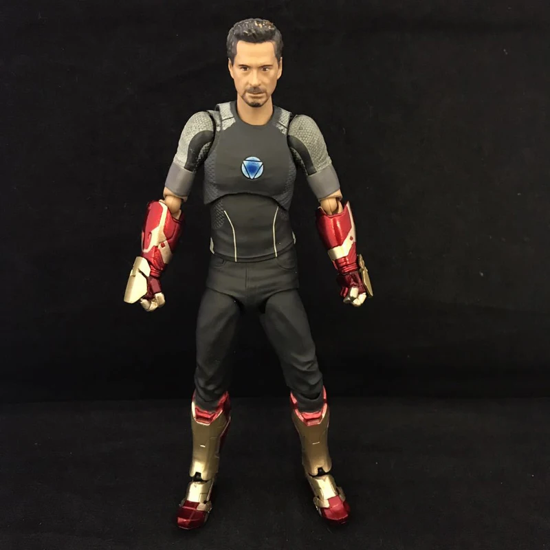 

S.H.Figuarts Iron Man Tony Stark with Tony's Powerd Stage PVC Iron Man Action Figure Marvel Collectible Model Toy