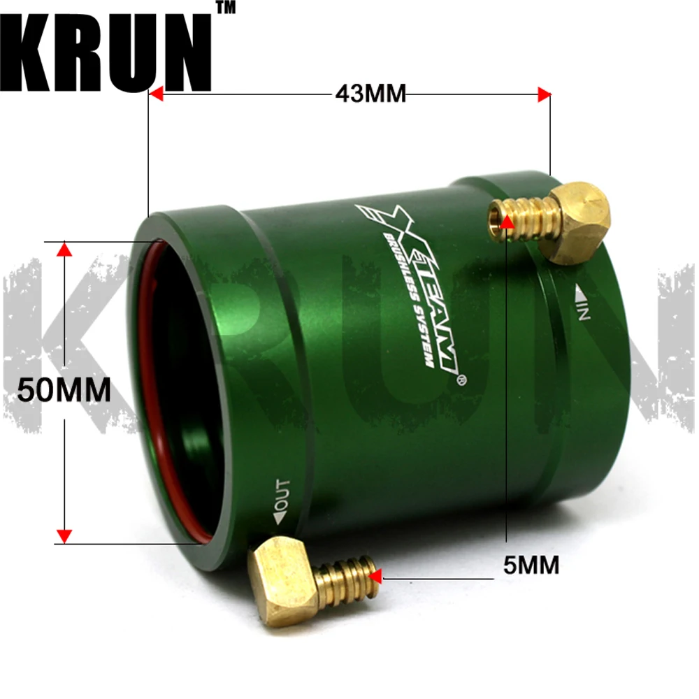 

X-TEAM 28-40 Water Cooling Jacket Cover Model Accessories for 3650/3660/3674 Brushless Motors RC Boats Ship Model RC Mode