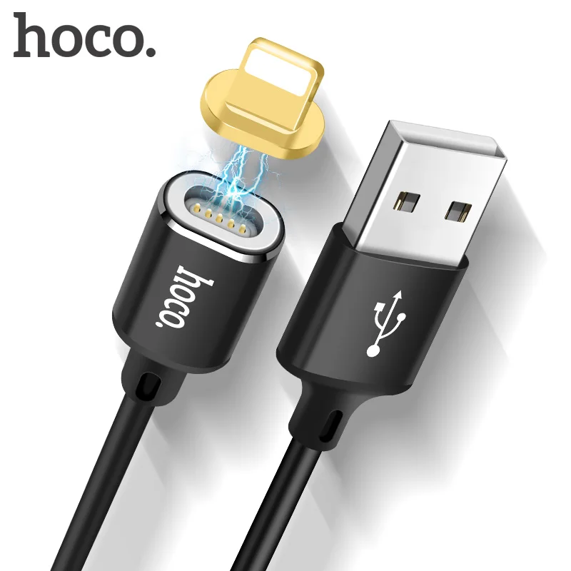 Koop HOCO Magnetische Usb kabel Voor Apple iphone X 6 7 8 Plus Gegevens Charger Kabel Magnetische 1.8A Oplaadkabel Magneet lader Kabel draad