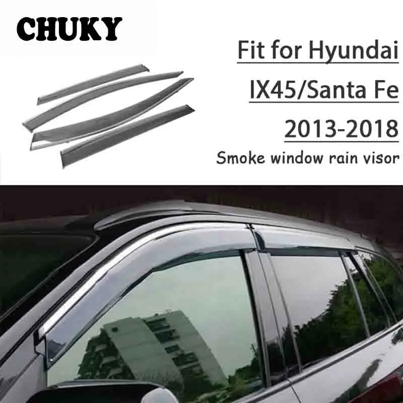 Chuky 4 шт. ABS Авто Стайлинг окна Козырьки навесы укрытия дождевой щит для Hyundai IX45/Santa