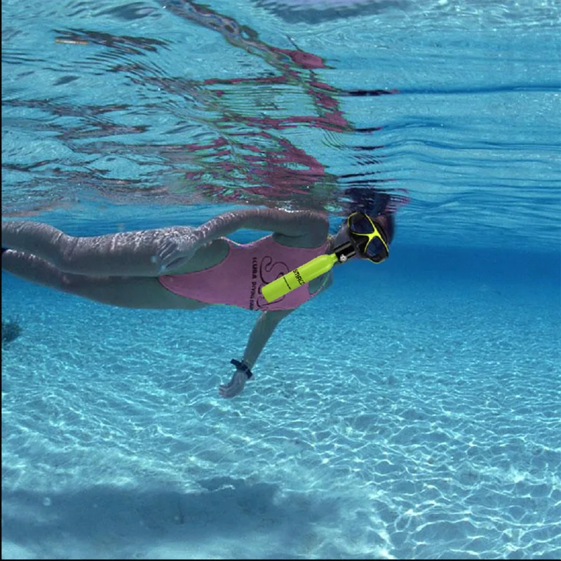 Portable Mini Diving Cylinder Scuba Oxygen Tank Scuba adaptor Customized bag Set Adult Underwater swimming equipment (6)