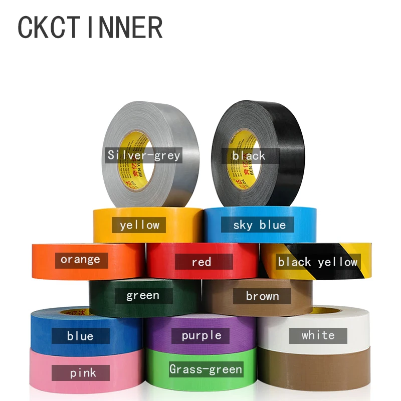 

2pcs / lot 20mm width 10 meters long color base fabric strong waterproof tape without trace of high viscosity carpet tape DIY D