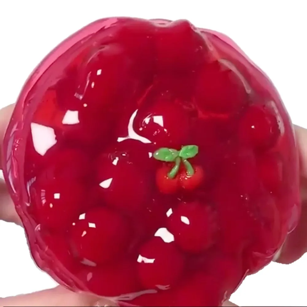 

hydrogel Cherry Mud Mixing Cloud Slime Putty Scented Stress Kids Clay Toy water gel gel ball