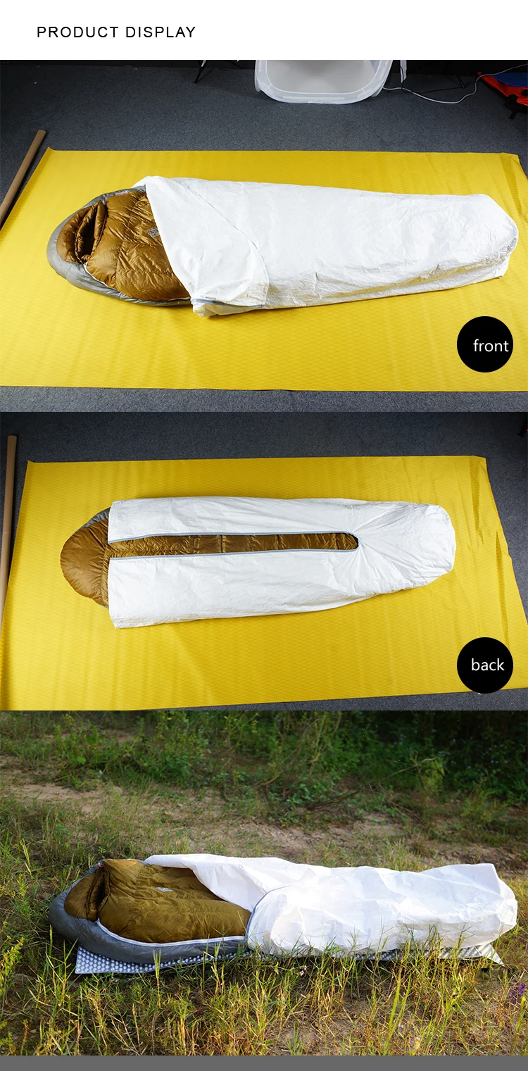 135 г спальный мешок водонепроницаемый биви мешок легкий Мумия компактный кемпинг нейлон Рипстоп