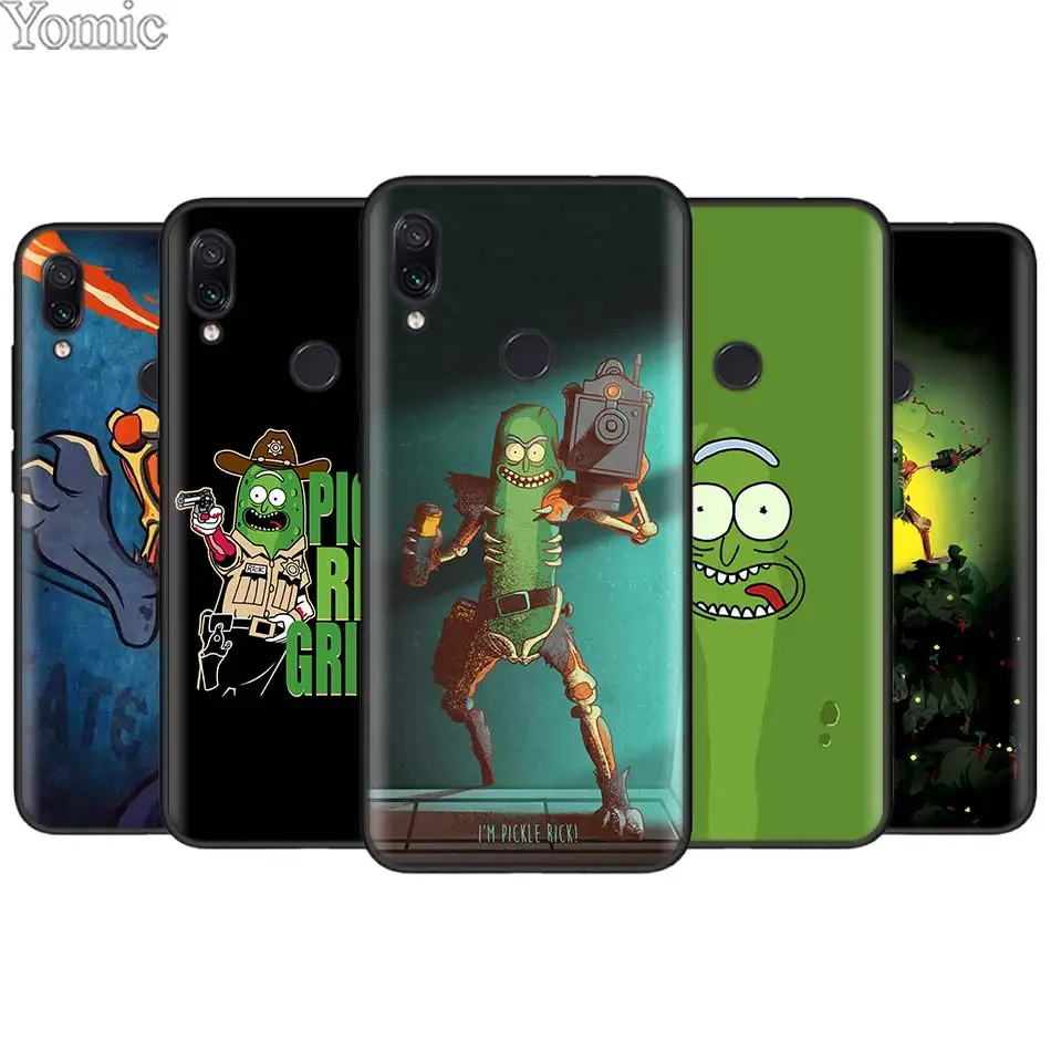 

Rick and Morty Pickle Rick for Xiaomi Redmi 7 6 5 Note 7 5 6 Pro 4X 5A 6A S2 GO Poco F1 Black Soft Case Silicone Case Cover