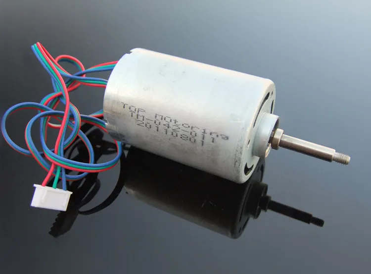 Трехфазный миниатюрный двойной подшипник бесшумный внутренний ротор бесщеточный двигатель постоянного тока игрушка DIY бесщеточный генератор