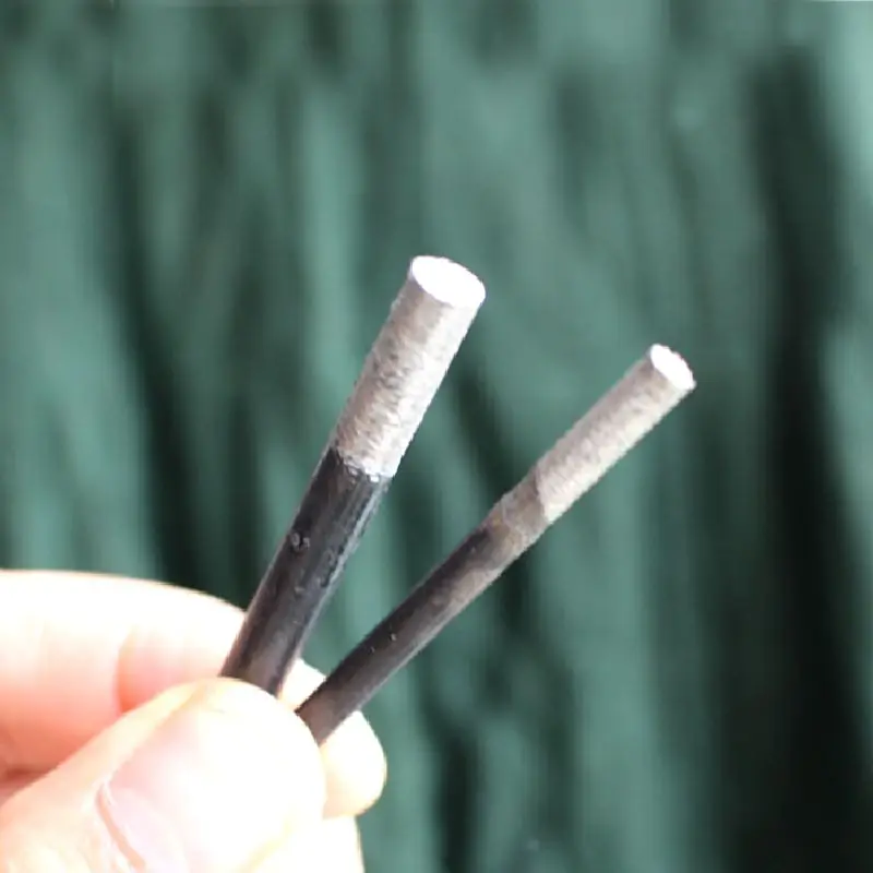 

6pcs 4*4mm 6*6mm Cylindrical Sintered Diamond Grinding Head Sintering Emery Abrasive Head Wheelhead Rotary Burrs Stone Carving