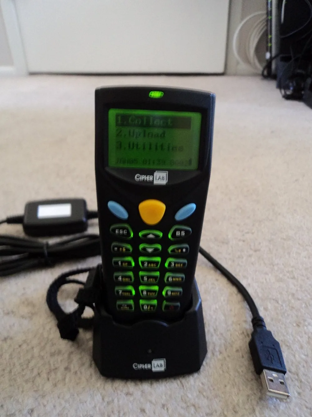 Terminal de Dados sem Fio 8000c com Porta Usb do Berço Scanner Coletor Cipherlab – Cpt