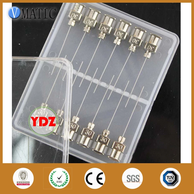 

Free Shipping 1.5 Inch Needle Tip Length 30G Stainless Steel Glue Dispensing Syringe Needle Needle 1-1/2 Inch 12Pcs