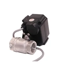2way нержавеющая сталь 304 шаровой кран DN20 3/" клапана DC12V для детектор утечки воды