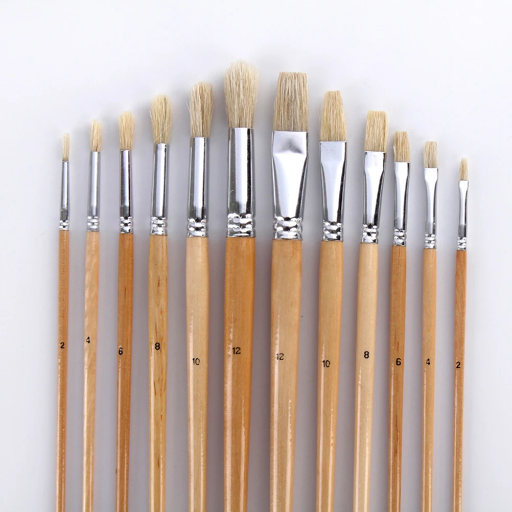 38 Paint Brush Set With Canvas Holder Synthetic Hair Art Brushes For Watercolor& Oil& Acrylic Painting