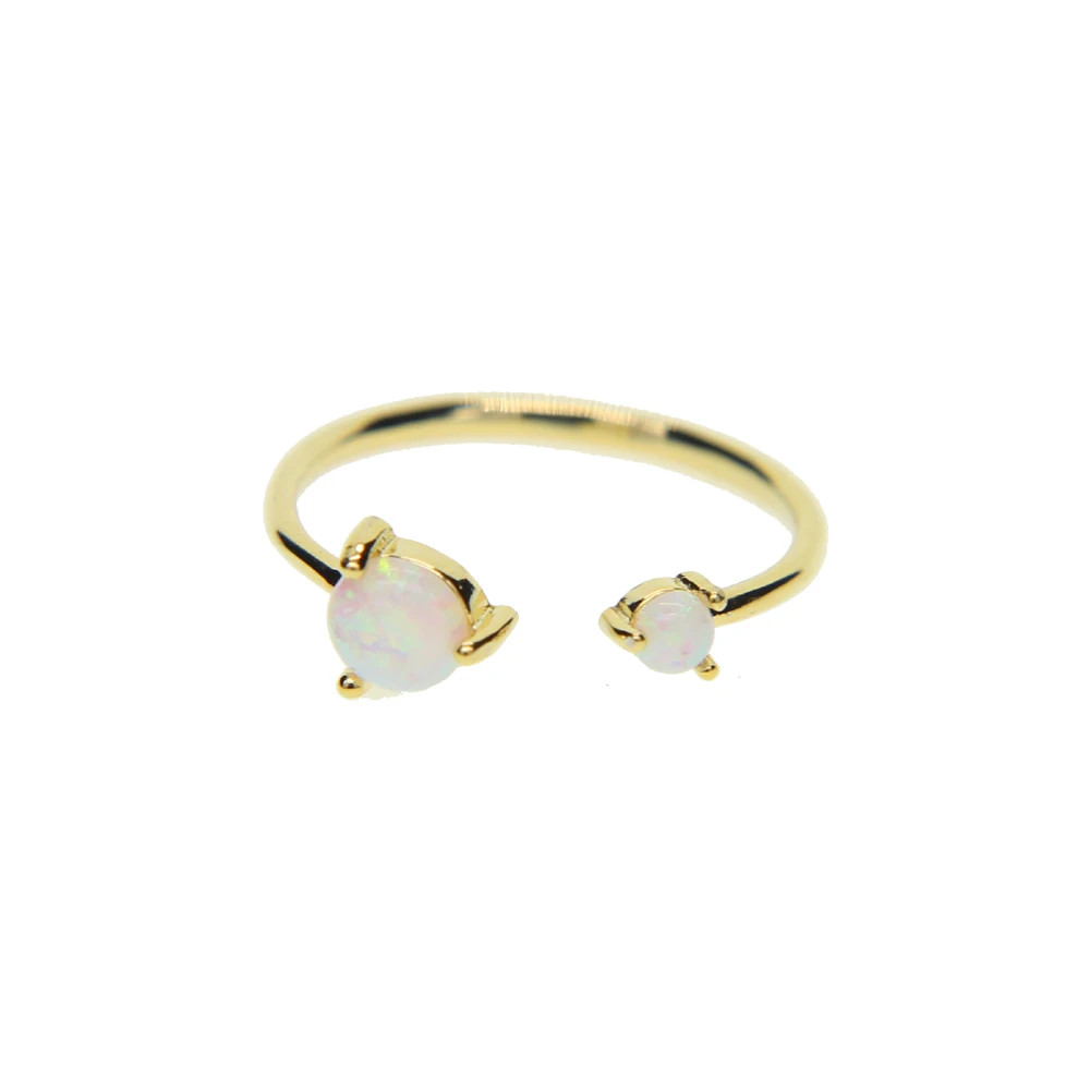 high-quality-open-sized-women-rings-Fashion-two-opal-stone-prong-setting-classic-dainty-gold-color