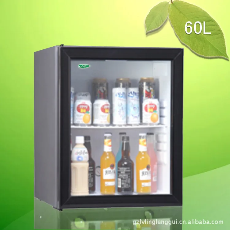 60 liters absorption refrigerator small refrigerator hotel room glass