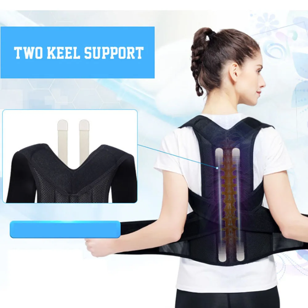 Корректор осанки боли в спине пояс плечевой корсет прямой корректор спины de postura