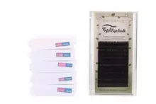 3D Eyelash Extension All Size Thickness Eye Lash Silk Natural Color Hand Made Resistant Silk mink eyelash