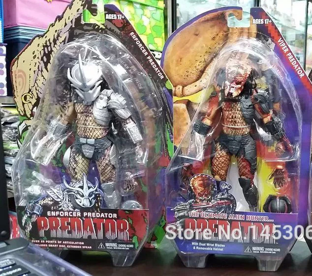 

NECA Predators Series 12 Enforcer The Ultimate Alien Hunter PVC Action Figure Collection Model Toy With Retail Box 7" 18cm