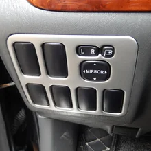 Нержавеющая сталь зеркальное управление кнопка включения крышка внутренняя отделка для Toyota Land Cruiser Prado J120 2003 2004 2005 2006 2007-09