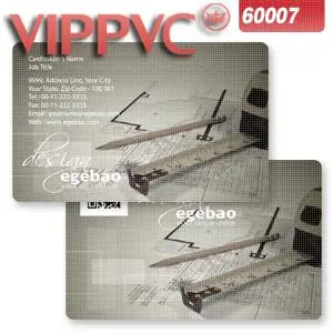

a60007 PVC white plastic card