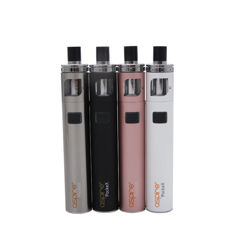 E-Cigarette Kit Aspire PockeX Pocket AIO Kit With 0.6 ohm 316L SS U Tech Coils Electronic Cigarette Vape Pen Kit 05