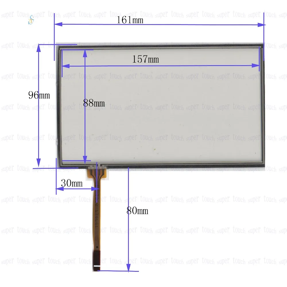  ZhiYuSun compatible KDT-3862 IPC 162 * 97 7-inch touch screen TP four-wire resistive car DVD naviga