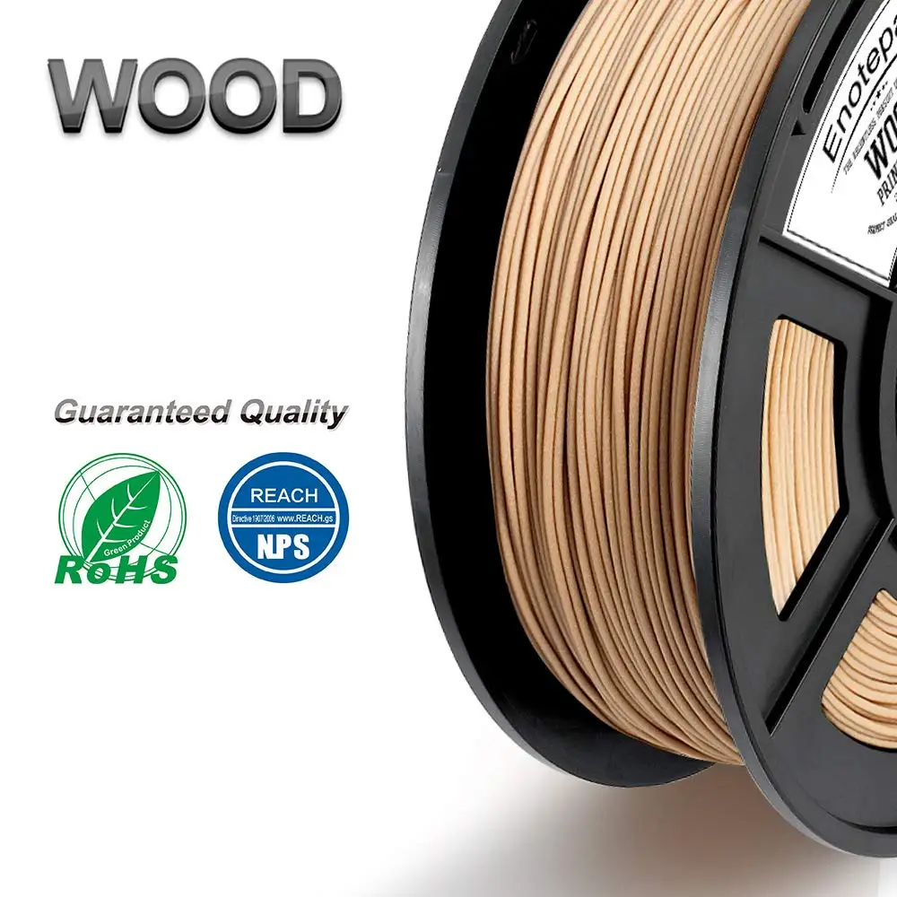 

3D Printer Filament Wood Color with PLA and WOOD filament material Filament 1.75mm +/-0.02 mm 2.2LBS 1KG