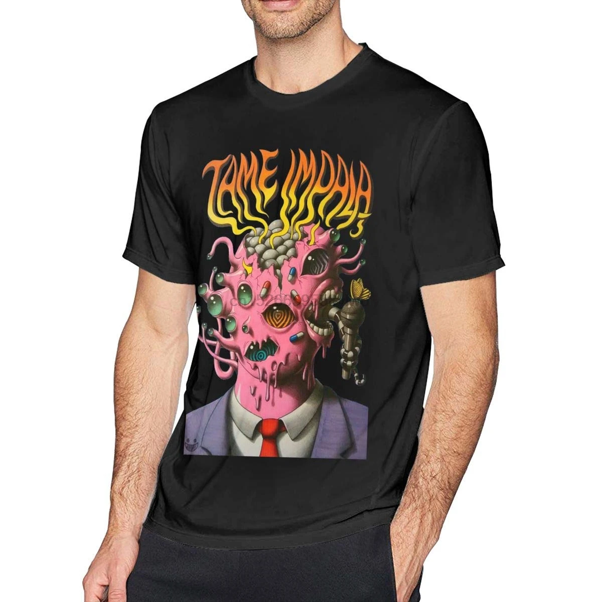 

Man's Tops Tame Impala Breathable Short Sleeve T Shirt
