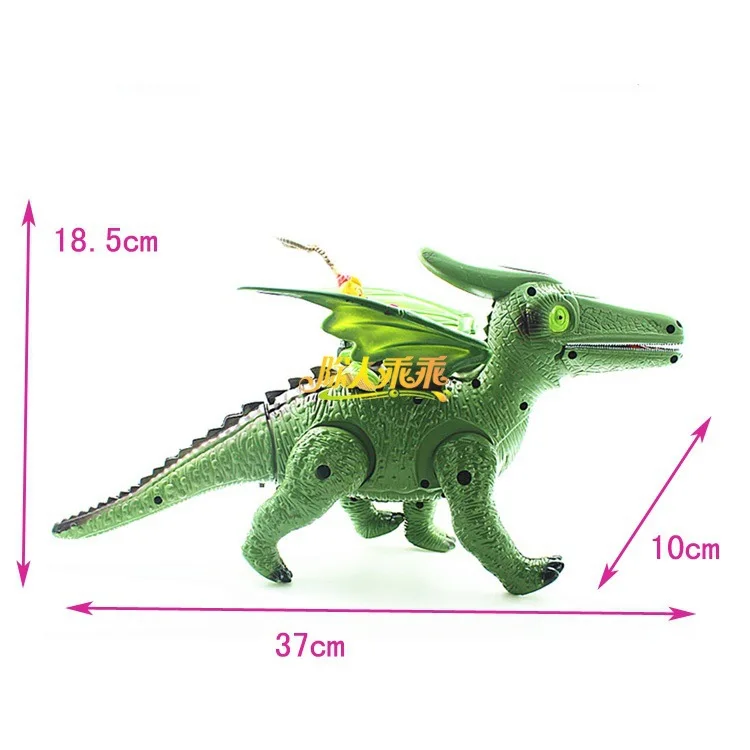 Электрический птерозавры свет и звук моделирования крылья динозавров синий кот ездить на динозавра электронные игрушки