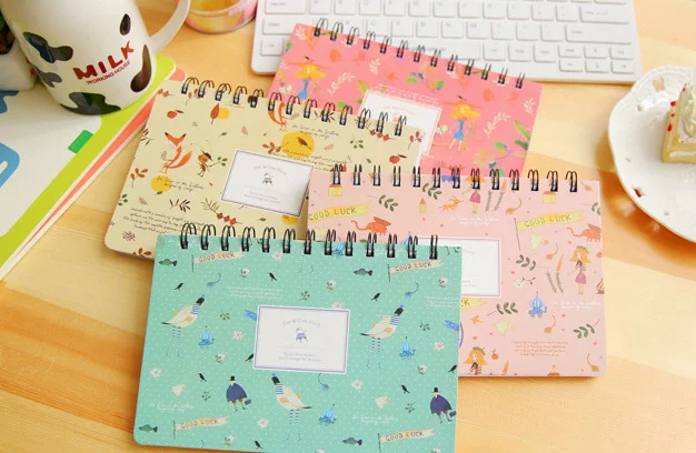 

kawaii Animals Plants Coil notebook planner sketchbook Diary Book Exercise Notepad Escolar Papelaria office school supplies