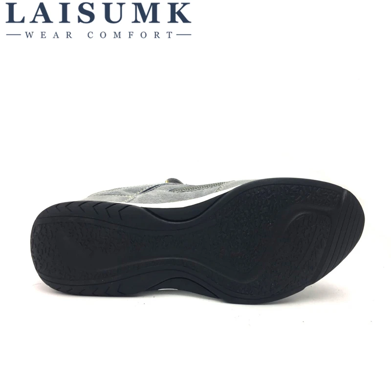 Laisumk En Nouvelle Plein Zapatos Cuir De Qualité Haute Hombre Air Arrivée Chaussures khaki Chaussures Hommes Casual Maille 2018 Véritable gray Noir dx8qE6wdf