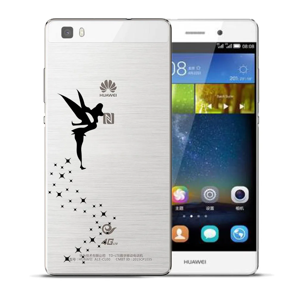 Тинкер Белл Чехол для Coque huawei P8 P9 P10 P20 P30 Lite плюс Коврики 10 Pro Y5 Y6 II Y3 y7 2017 Honor 9 6X 7X
