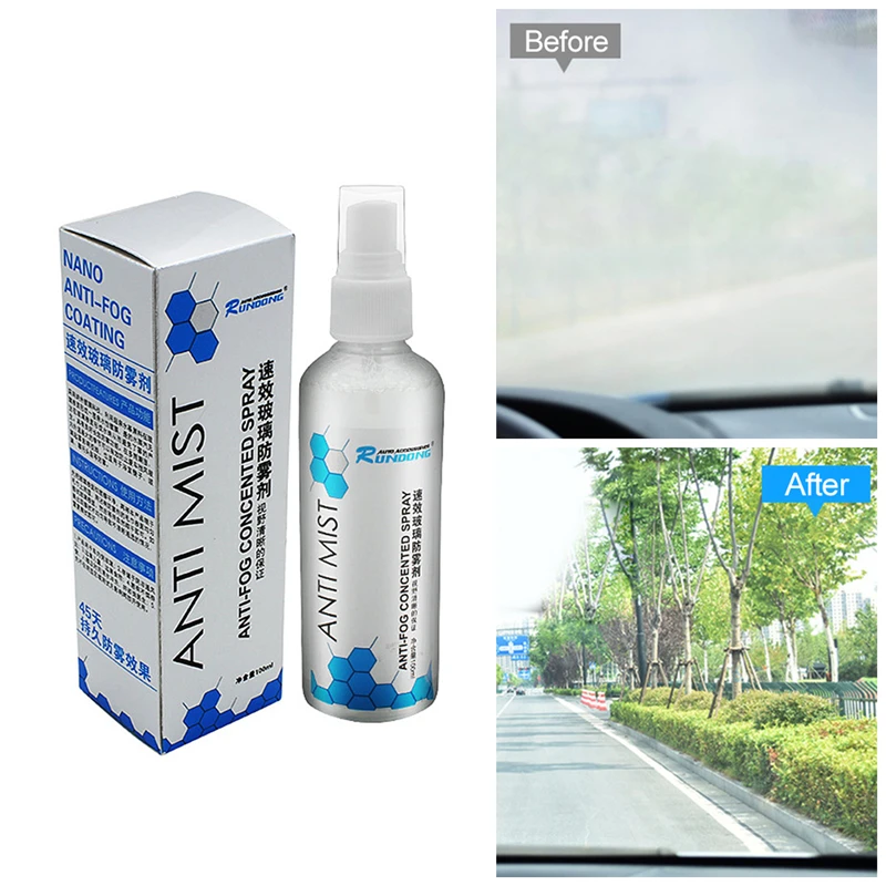

New 100ML Automotive glass antifogging agent Car Window Windshield Cleaner Defogging Agent Water Removal Agent Car Accessries