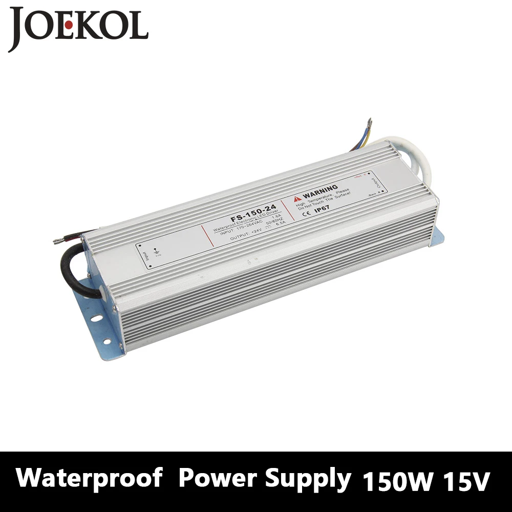 

Led Driver Transformer Waterproof Switching Power Supply Adapter,,AC170-260V To DC15V 150W Waterproof Outdoor IP67 Led Strip