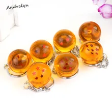 2 5cm Dragon Ball Z New In Bag 7 Stars Crystal Balls PVC Figures Toys Keychain