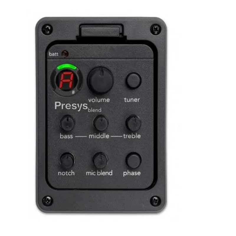 

Zebra Folk Acoustic Guitar Pickups Mic Beat Board Presys-Blend Dual Mode Guitar Preamp Equalizer System EQ Tuner Piezo Pickup