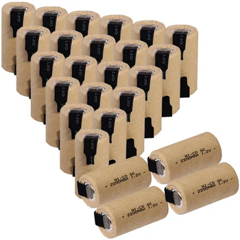 

real capacity ! 25 pcs SC battery 2200mah 1.2V NICD SUBC batteries for MAKITA for HITACHI for METABO fast delivery to RUSSIA US