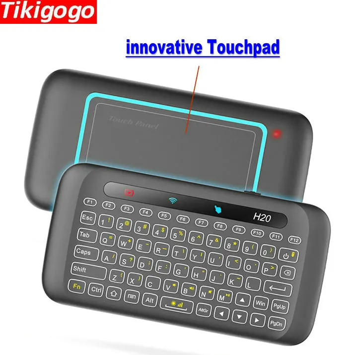 Tikigogo H20 2.4g беспроводное устройство air mouse мини-клавиатура сенсорная панель