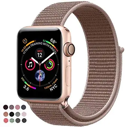 Наручных часов Apple Watch, версии спортивные нейлоновая петля ремешок для Apple Watch Watch4/3/2/1 ремень Легкий дышащий материал ремешок для iwatch Series44/42/40/38 мм