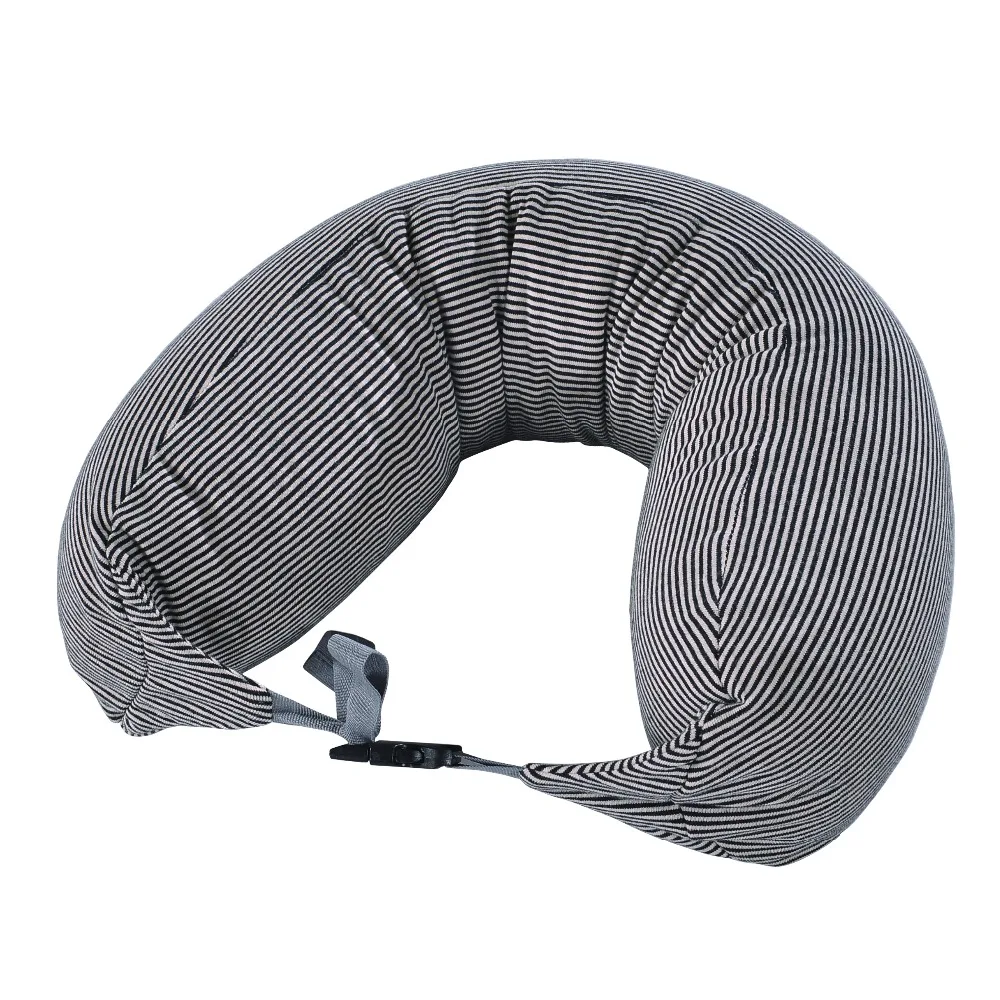 Black 1pcs Cotton U Shape Pillow Travel Neck Massage Pillows U Pillow