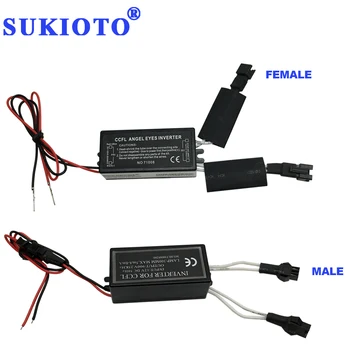 

SUKIOTO 1 PC DRL CCFL Inverter Ballast Driver for E36 E38 E39 E46 CCFL Angel Eyes Kit Halo Ring driver Power Ignition Box