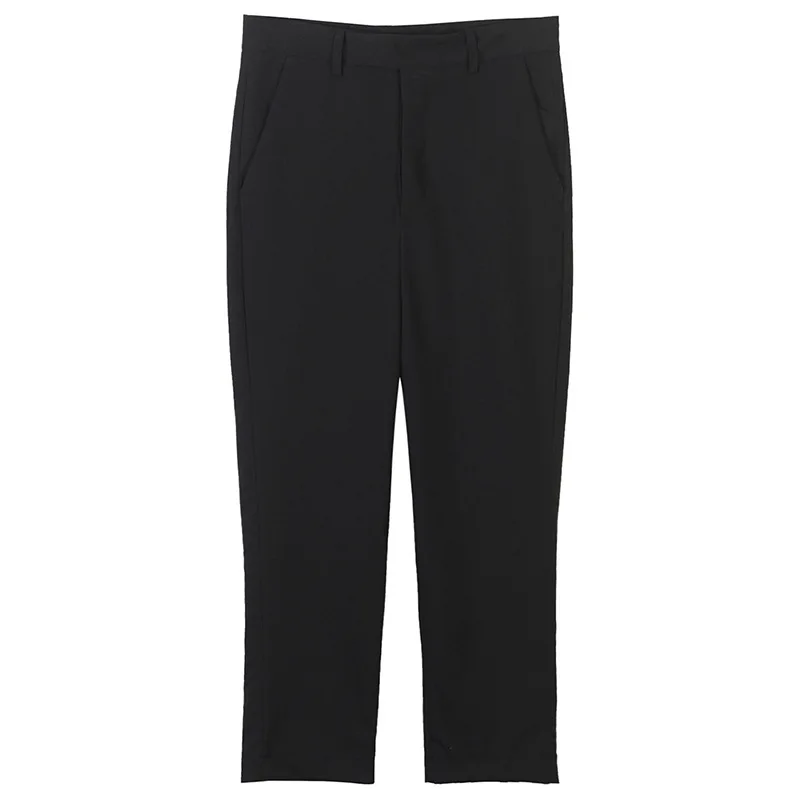 Spring 2018 Low Waist Black Wear Pants Length Casual Harem Work dark Female blue Gruiiceen Women Grey Ankle RqgSB5CC