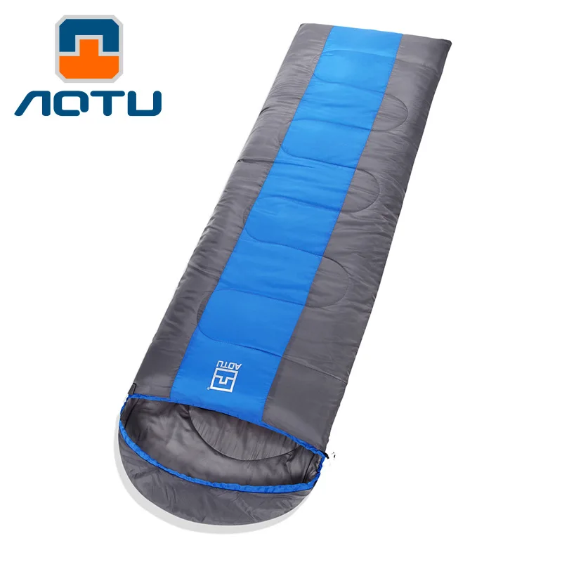 

Outdoor Thicken Envelope Type Sleeping Bag Spliced Adult Spring Autumn Widened Extended Camping Equipment AT6106