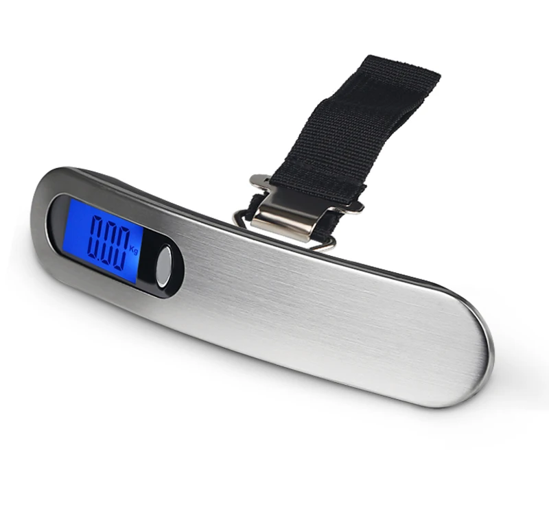 50kg x 10g Digital Electronic Luggage Scale Portable Suitcase Scale LCD Display Travel Hanging Hook Scale