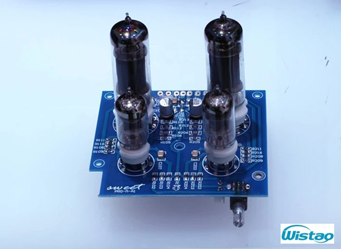 IWISTAO HIFI мини трубчатый Усилитель 2x3 Вт Класс А односторонний 6J1 предусилитель 6P1